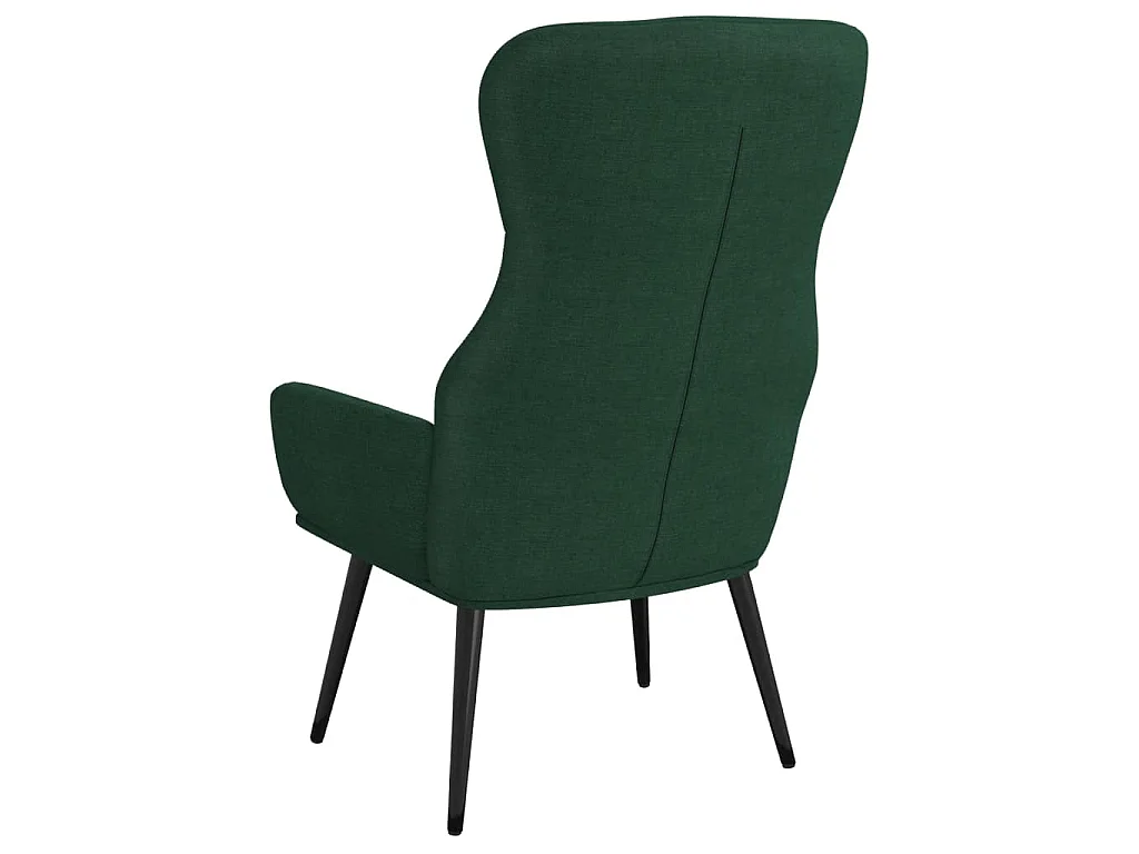 Fauteuil inclinable Vert foncé Tissu