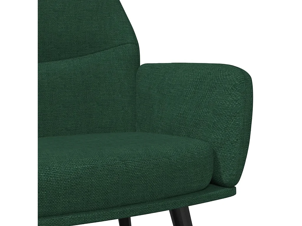 Fauteuil inclinable Vert foncé Tissu