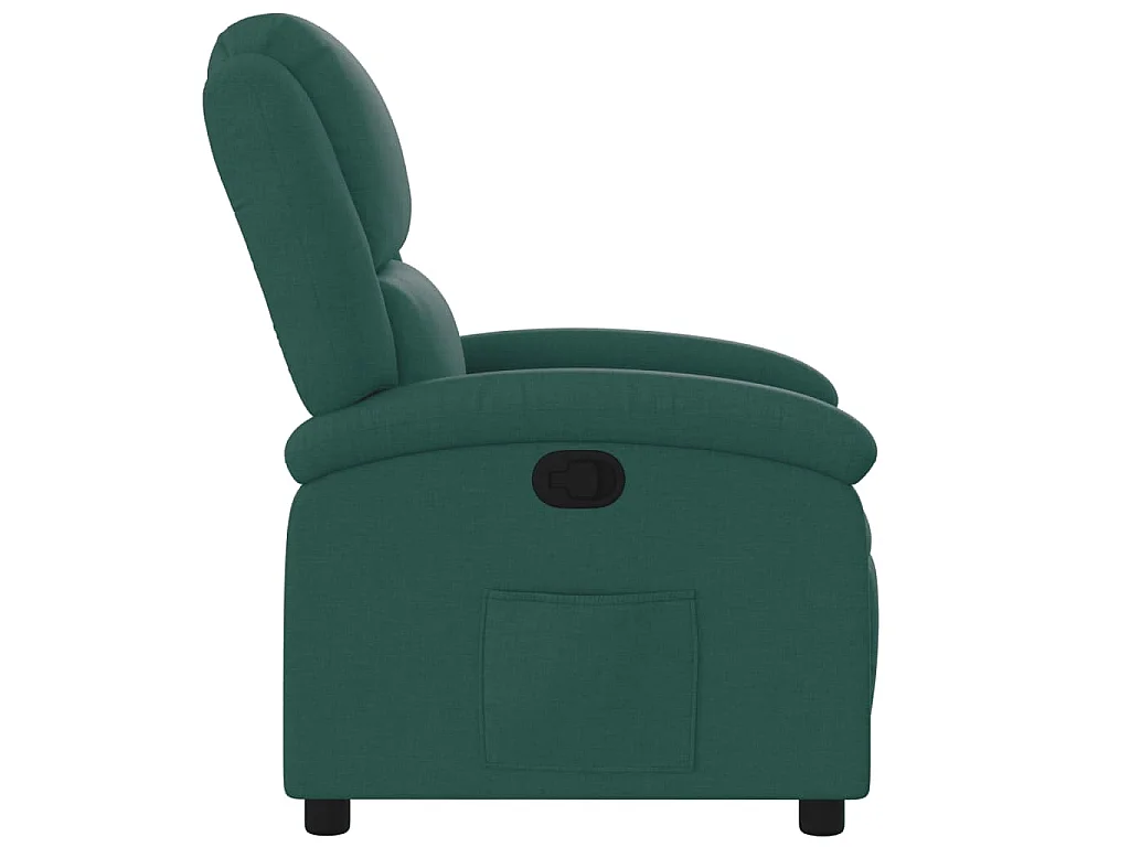 Fauteuil verstelbaar stof donkergroen