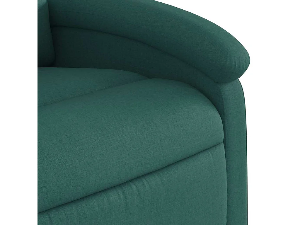 Fauteuil inclinable Vert foncé Tissu