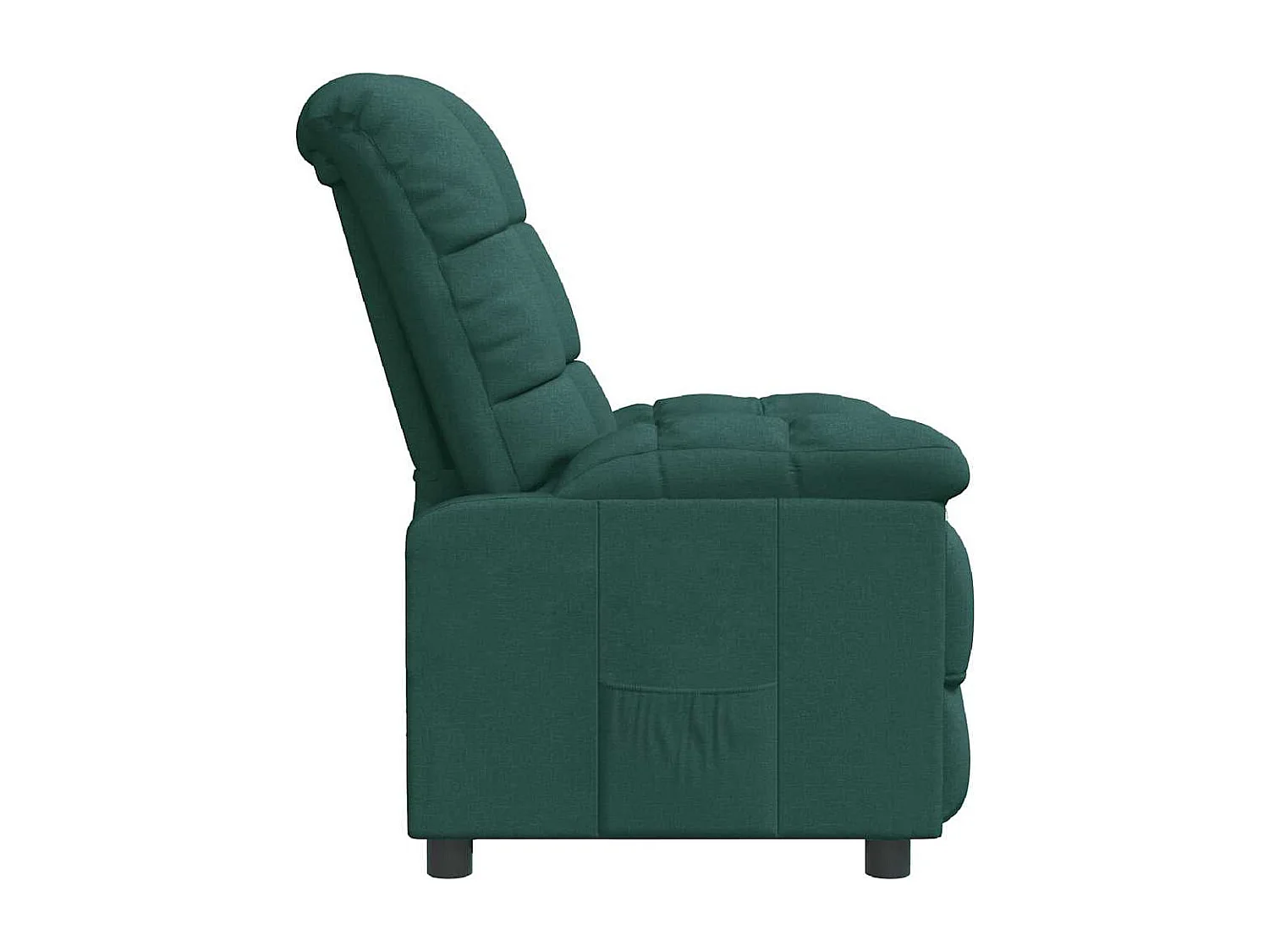 Fauteuil inclinable Vert foncé Tissu