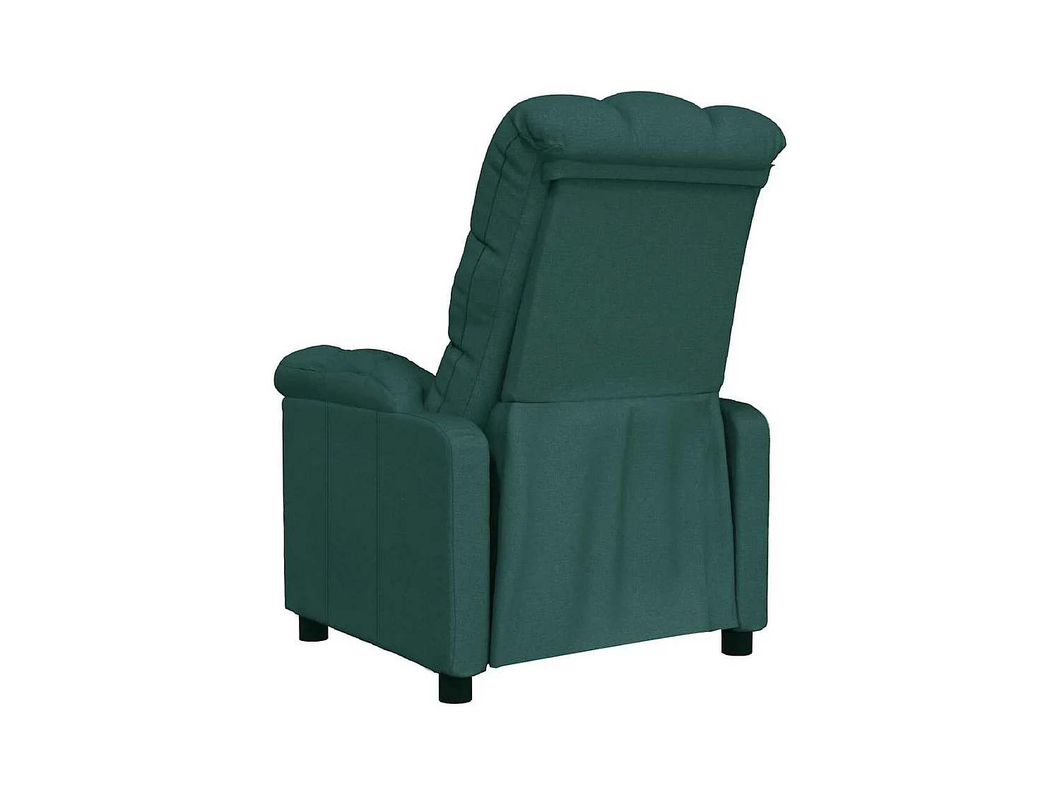 Poltrona Reclinabile in Tessuto Verde Scuro