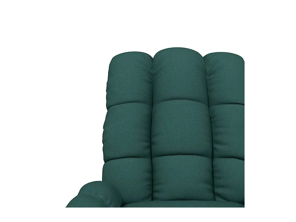 Poltrona Reclinabile in Tessuto Verde Scuro