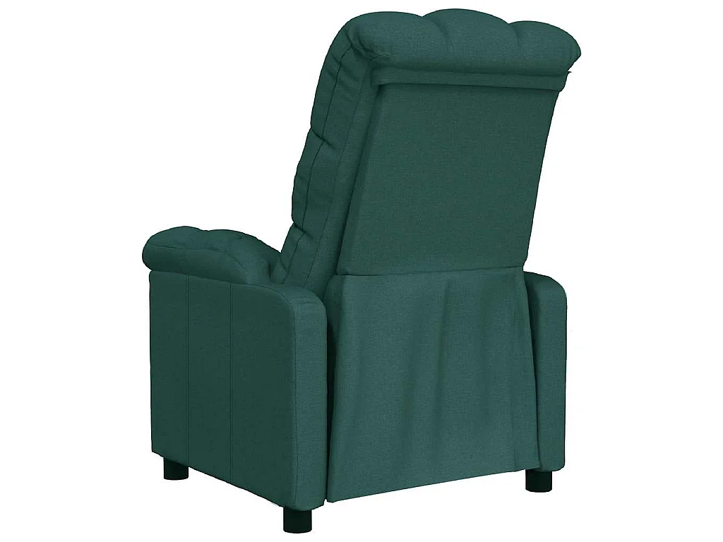 Fauteuil inclinable Vert foncé Tissu