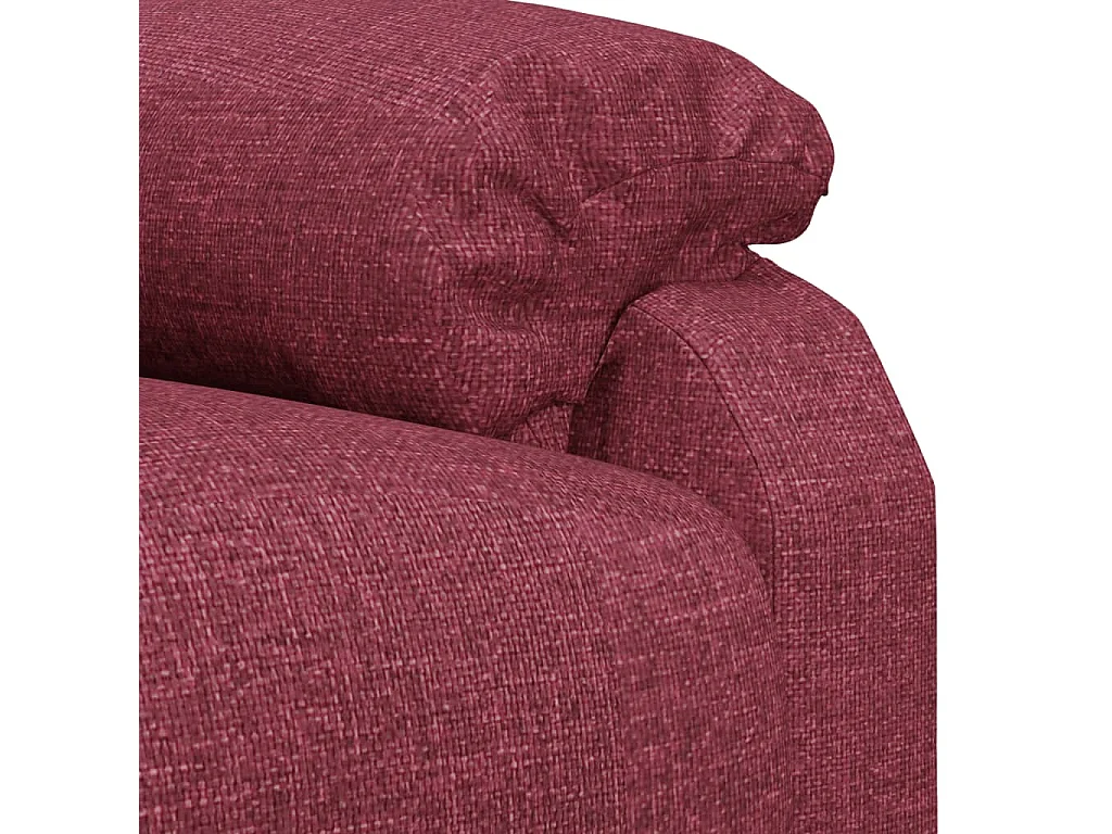 Fauteuil inclinable électrique Rouge bordeaux Tissu