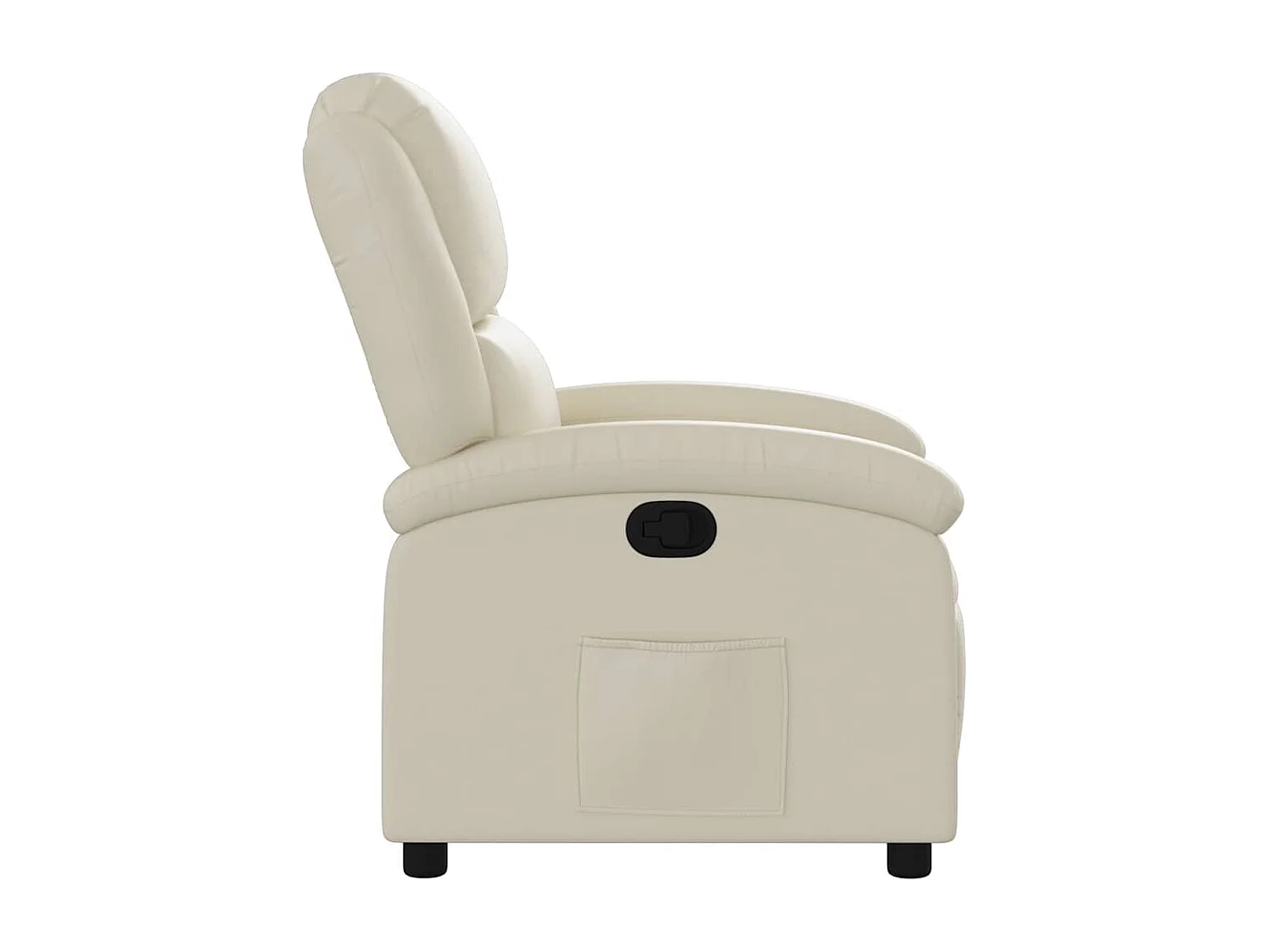 Poltrona Reclinabile Crema in Similpelle