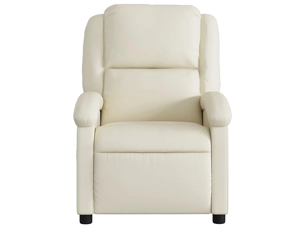 Fauteuil inclinable Crème Similicuir