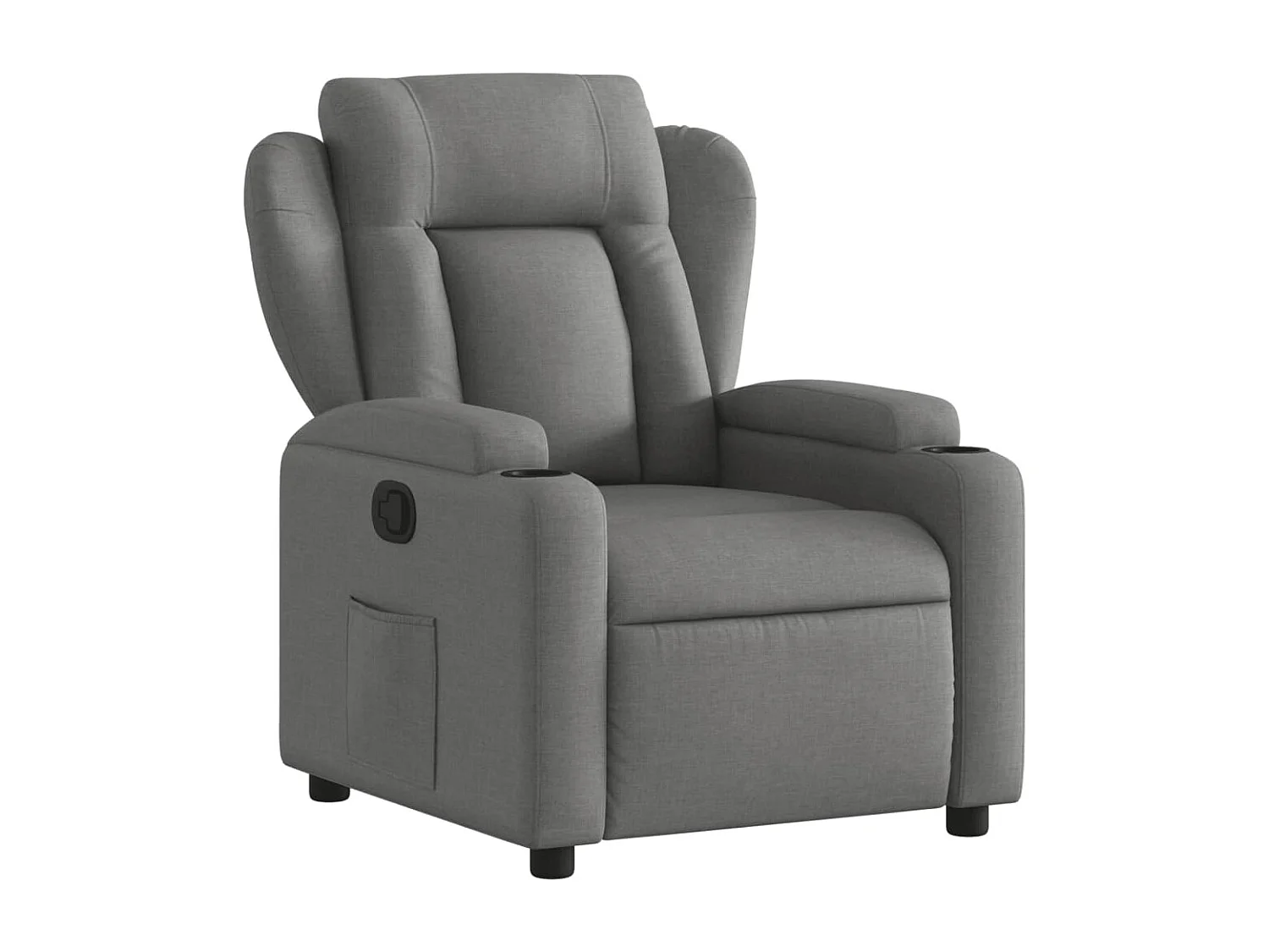 Fauteuil inclinable Gris foncé Tissu