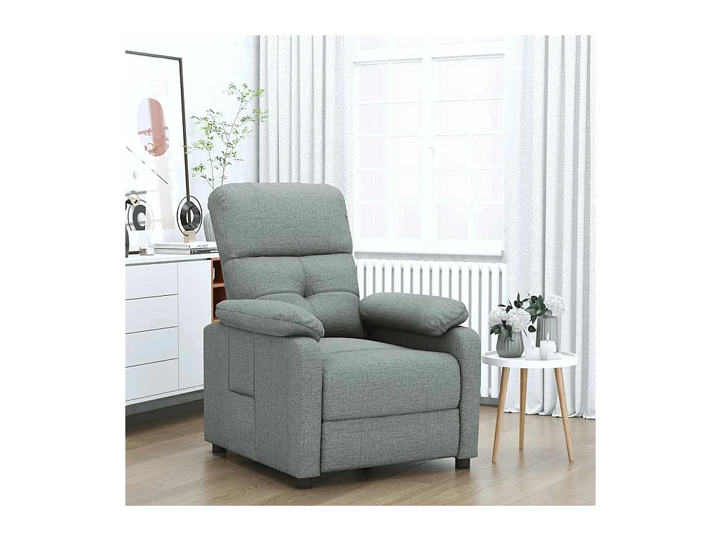 Fauteuil inclinable Gris foncé Tissu