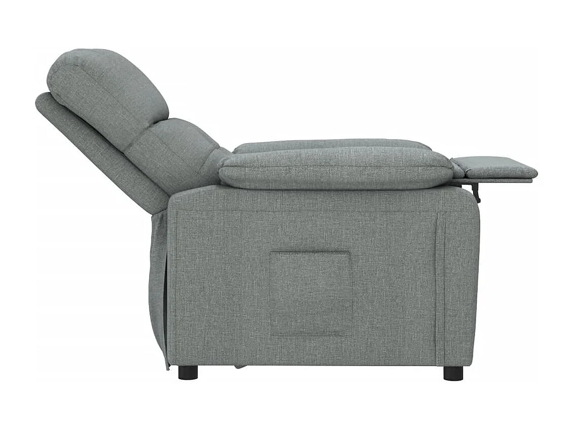 Poltrona Reclinabile in Tessuto Grigio Scuro