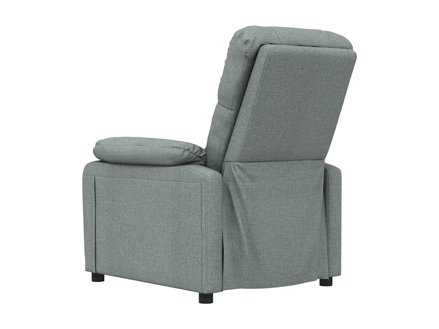 Poltrona Reclinabile in Tessuto Grigio Scuro