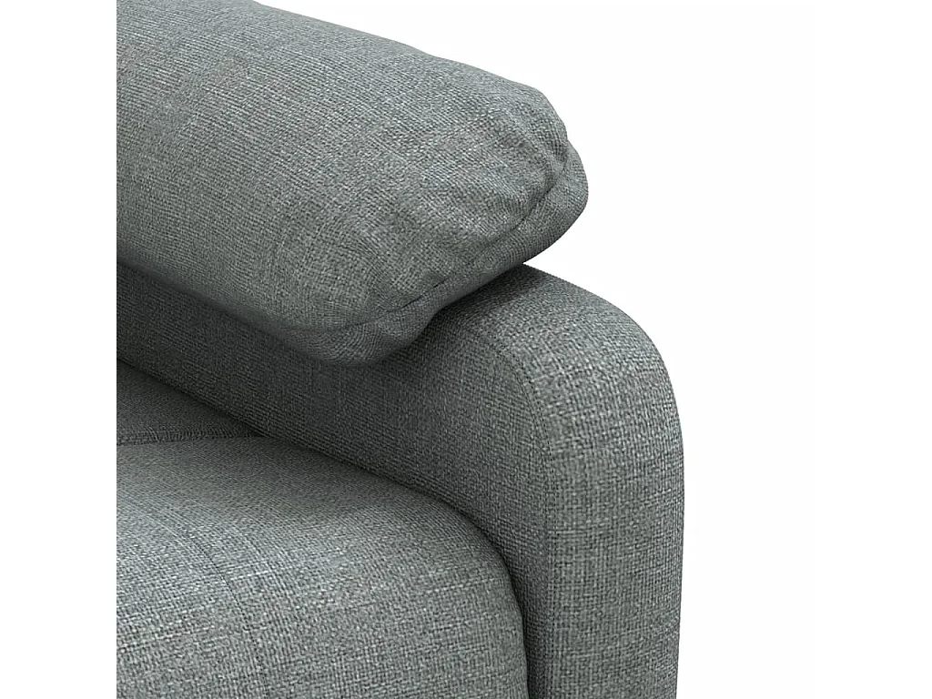 Poltrona Reclinabile in Tessuto Grigio Scuro