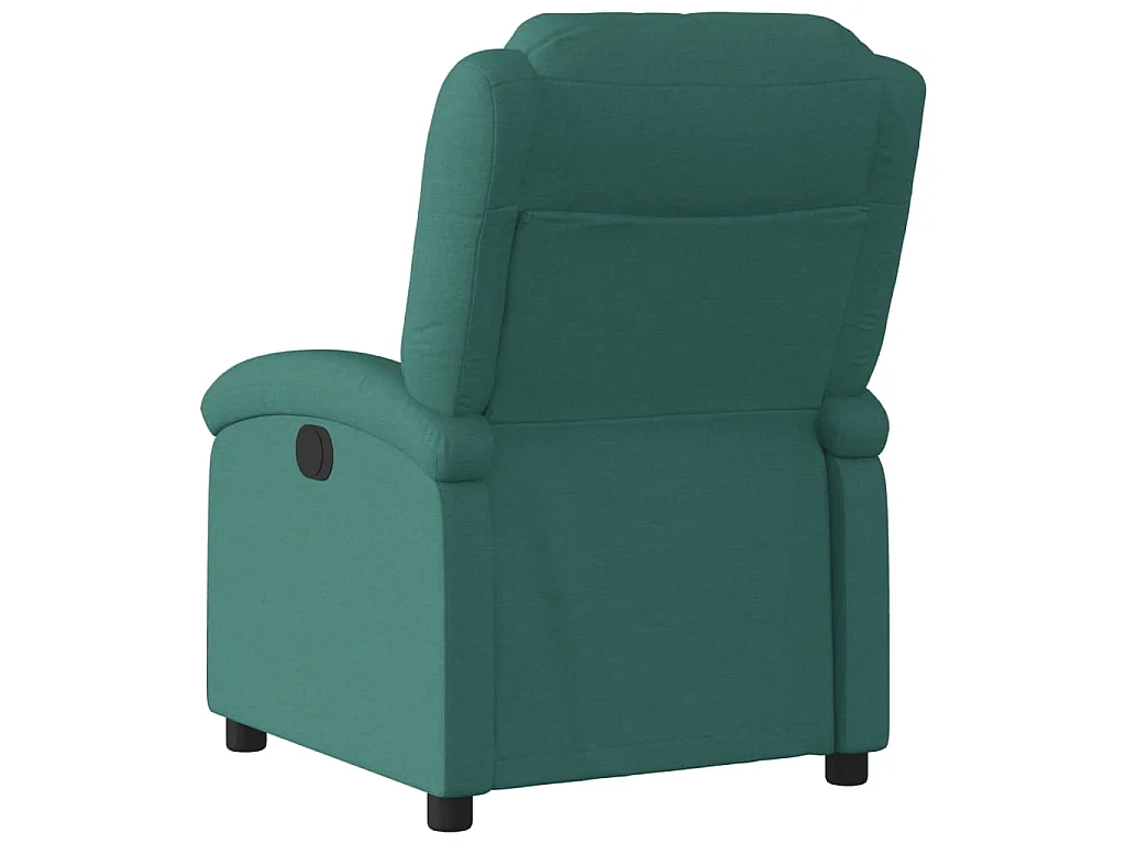 Fauteuil verstelbaar elektrisch stof donkergroen
