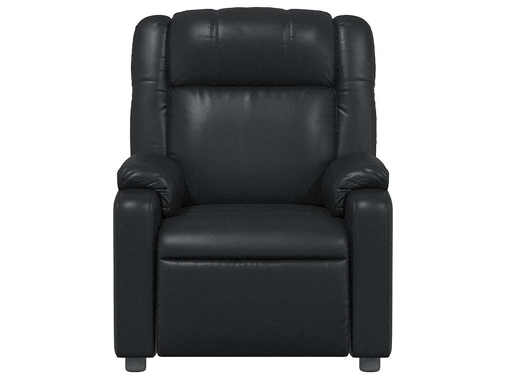 Fauteuil de massage inclinable Noir Similicuir