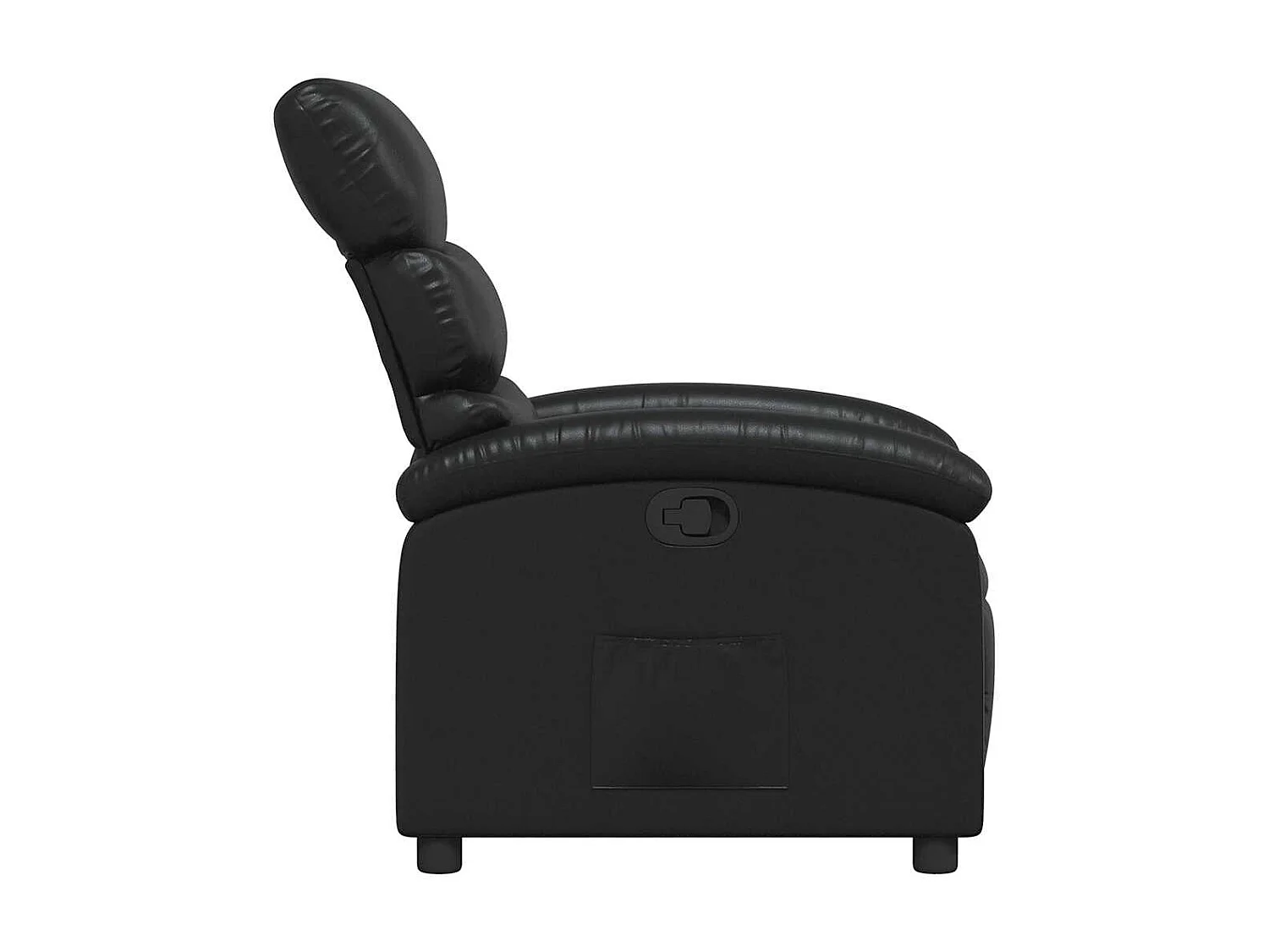Fauteuil inclinable Noir Similicuir