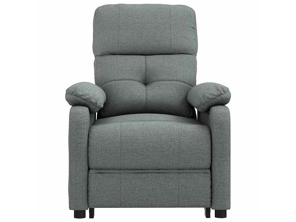 Fauteuil inclinable électrique Gris foncé Tissu
