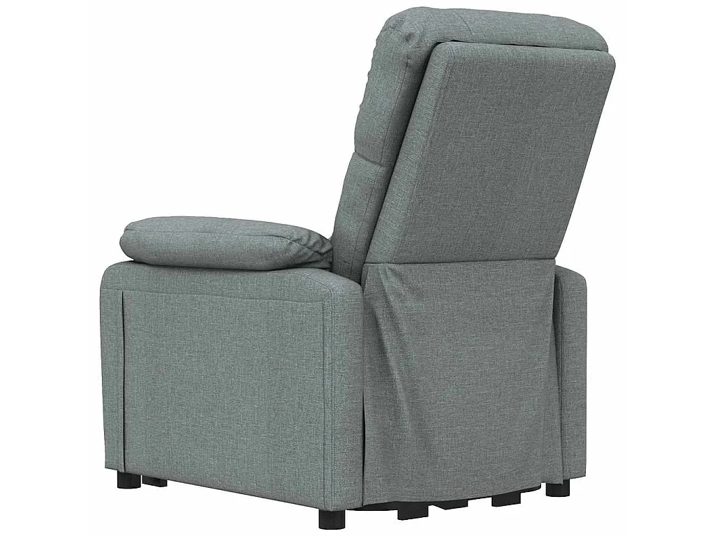 Fauteuil inclinable électrique Gris foncé Tissu