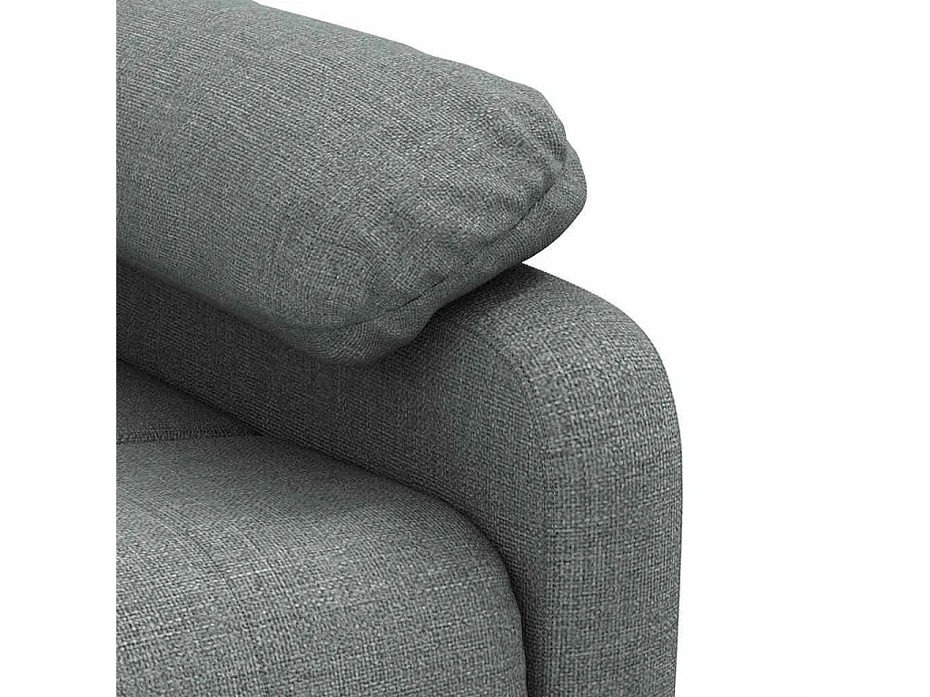 Fauteuil inclinable électrique Gris foncé Tissu