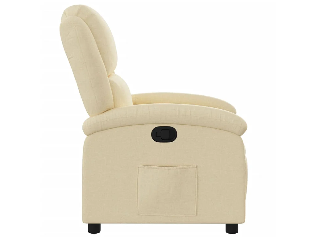 Fauteuil inclinable Crème Tissu
