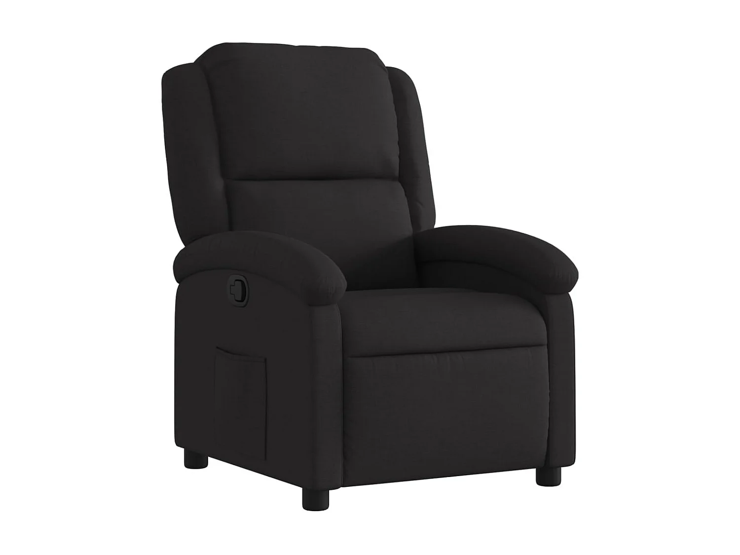 Fauteuil inclinable Noir Tissu