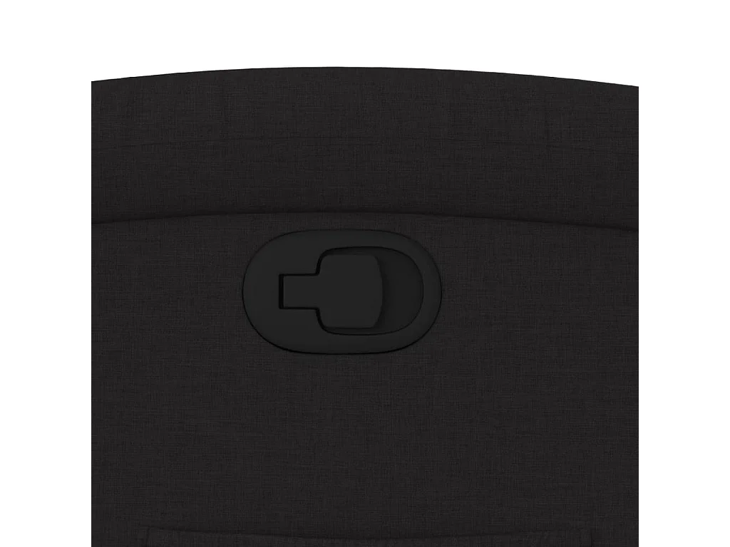 Sillón reclinable de tela negro
