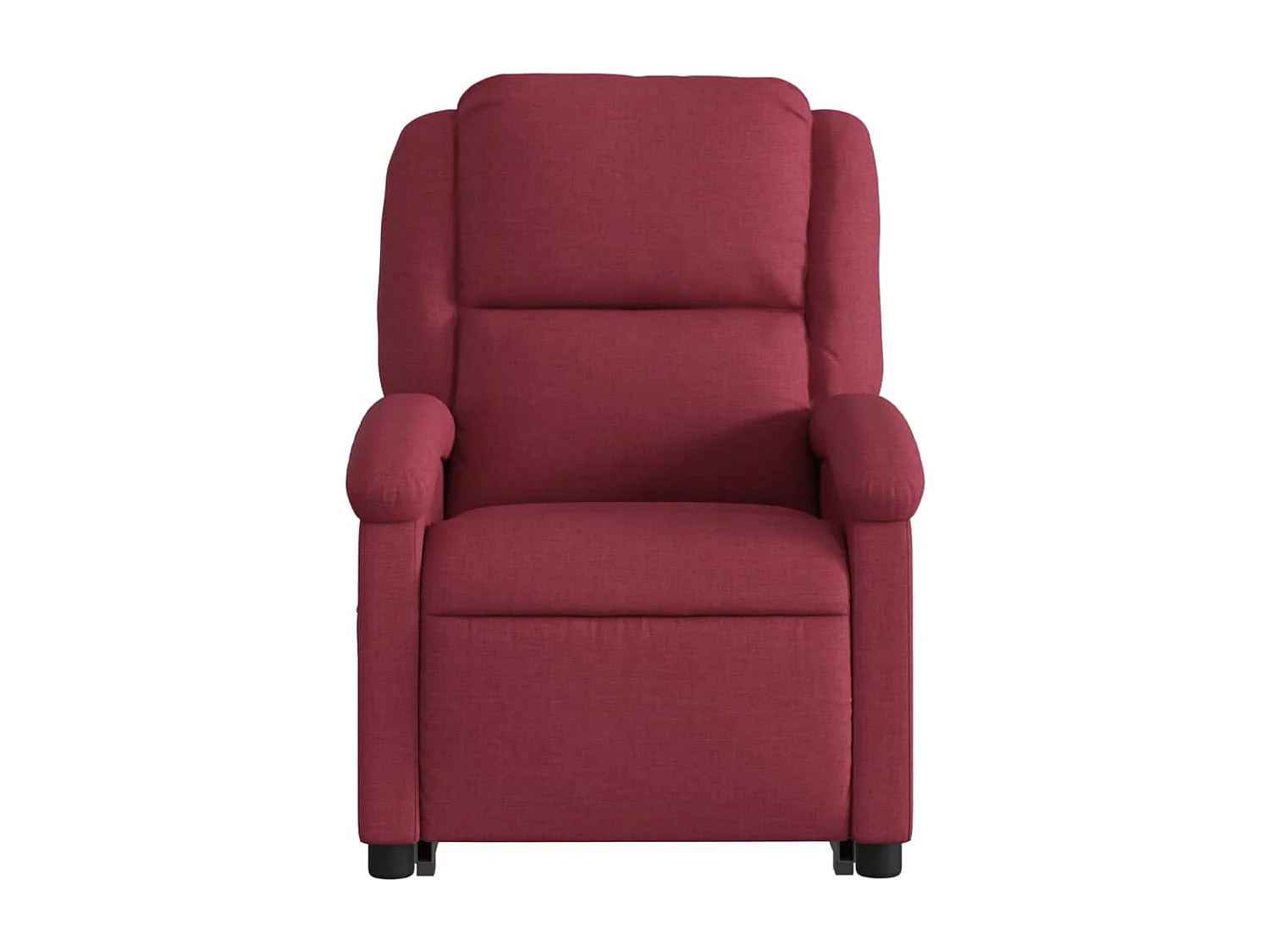 Fauteuil inclinable électrique rouge bordeaux tissu