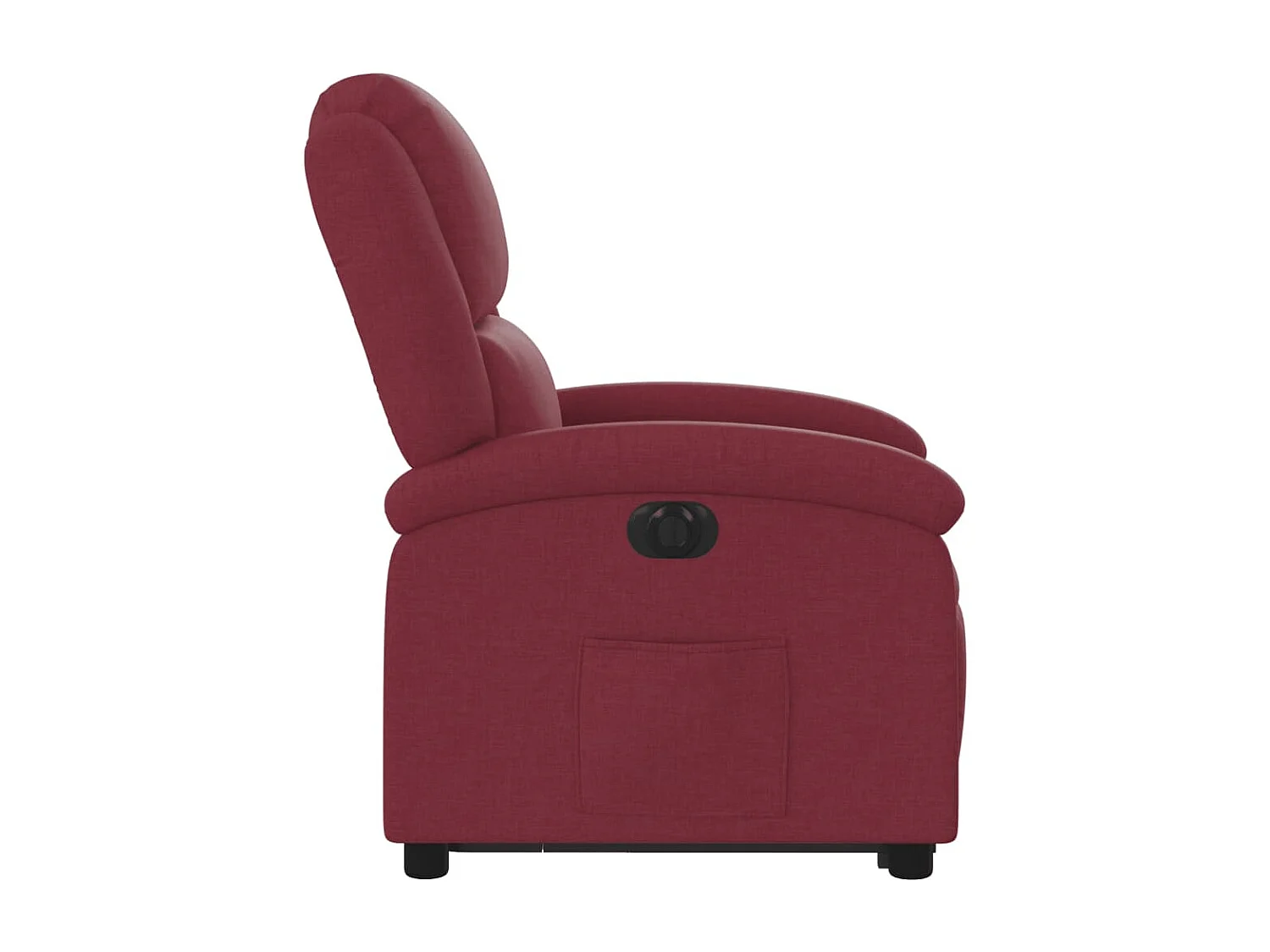 Fauteuil inclinable électrique rouge bordeaux tissu