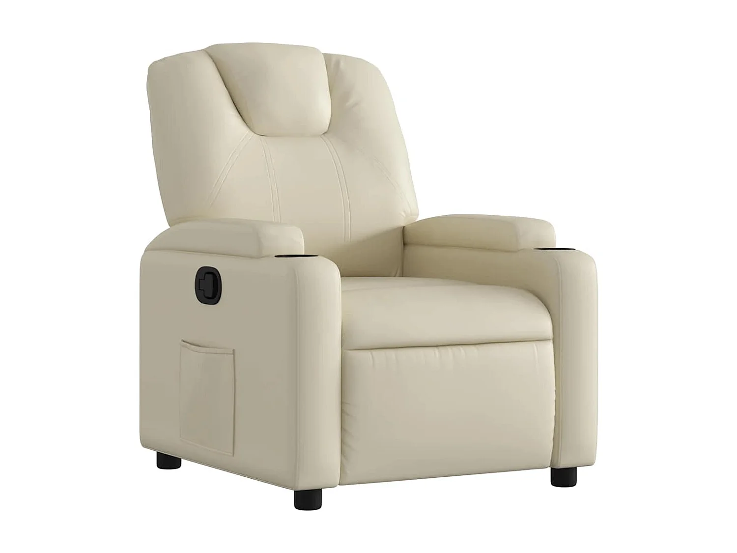 Fauteuil inclinable Crème Similicuir