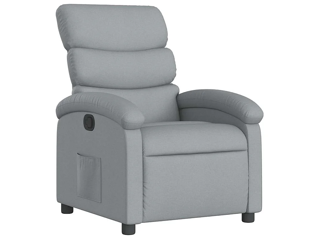 Relaxsessel Hellgrau Stoff