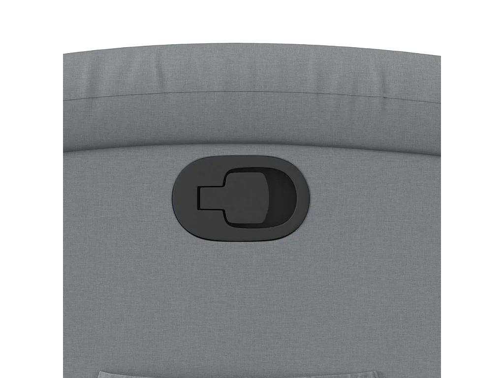 Poltrona Reclinabile in Tessuto Grigio Chiaro