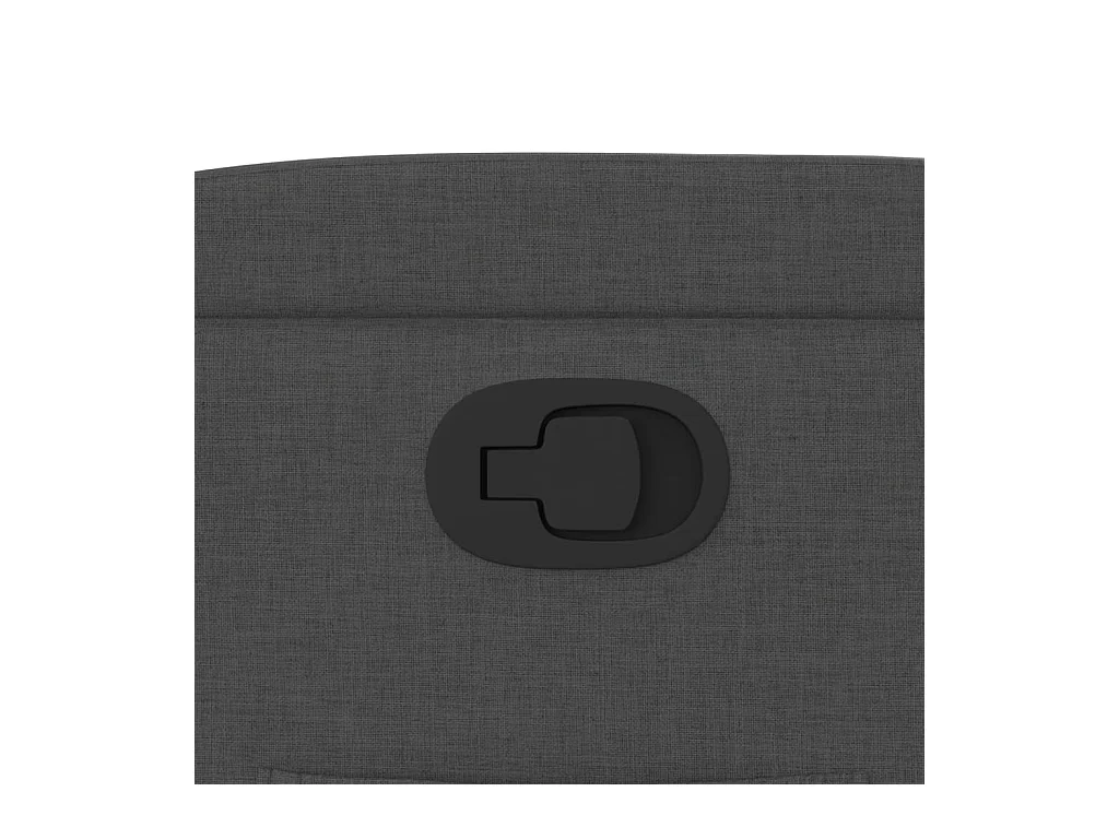 Fauteuil inclinable en tissu gris foncé