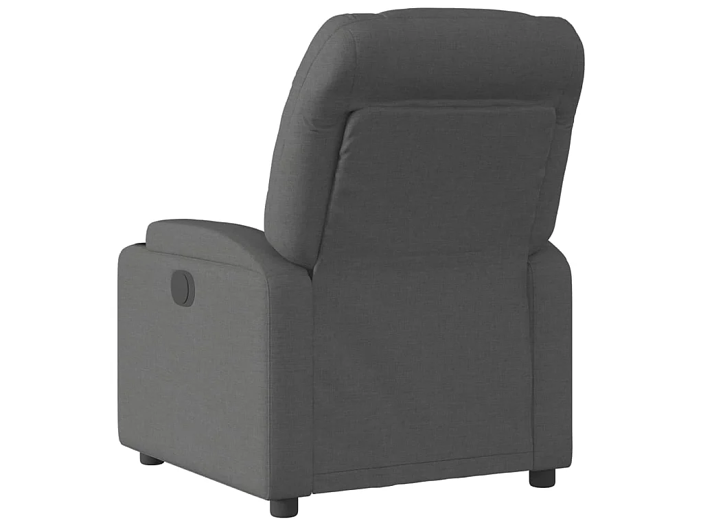 Fauteuil inclinable en tissu gris foncé