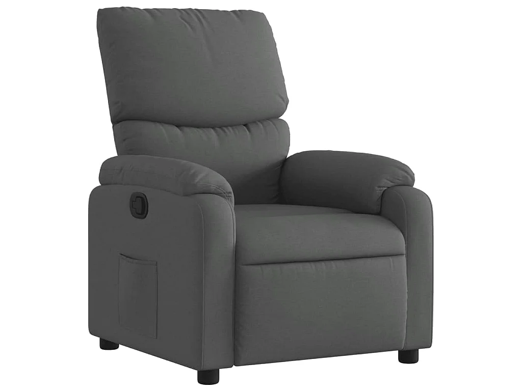 Fauteuil inclinable Gris foncé Tissu