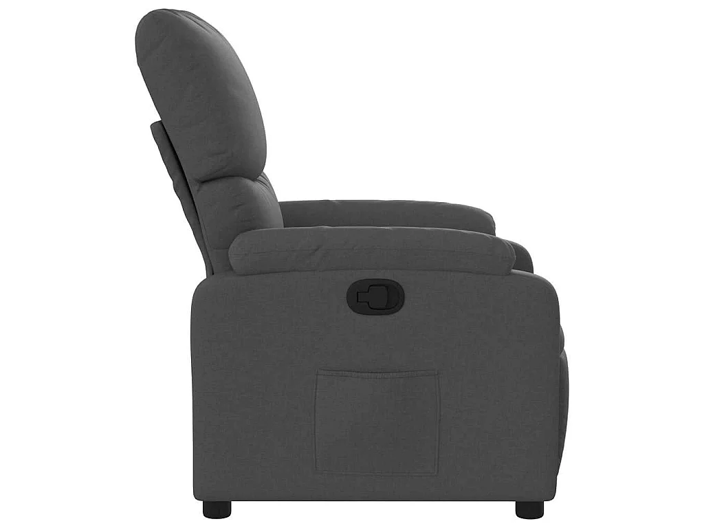 Fauteuil inclinable Gris foncé Tissu