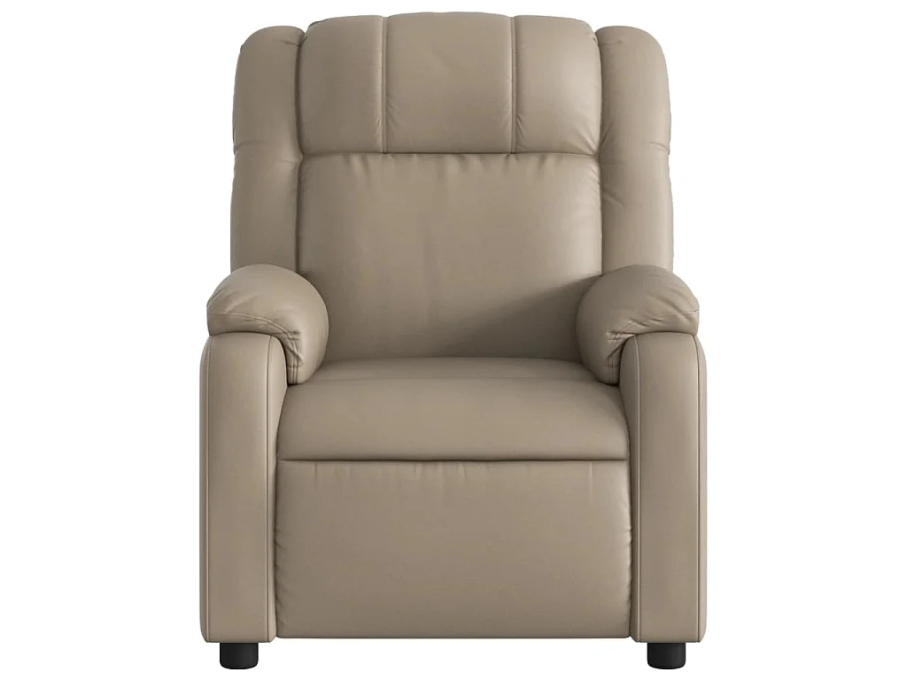 Massagesessel Elektrisch Cappuccino-Braun Kunstleder