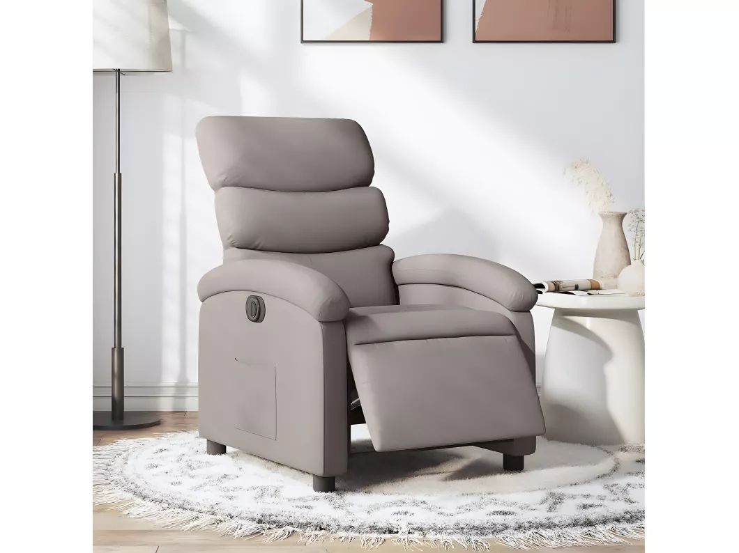 Kauf Unique Relaxsessel Elektrisch Taupe Stoff