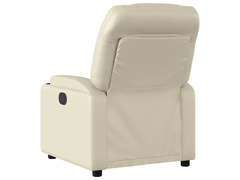 Relaxsessel Creme Kunstleder