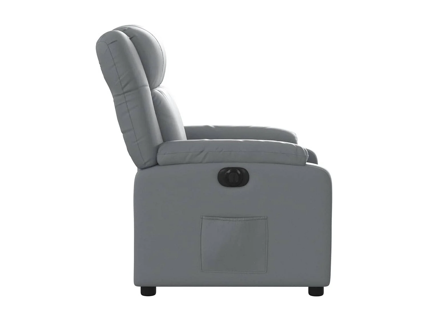 Fauteuil inclinable électrique Gris Similicuir