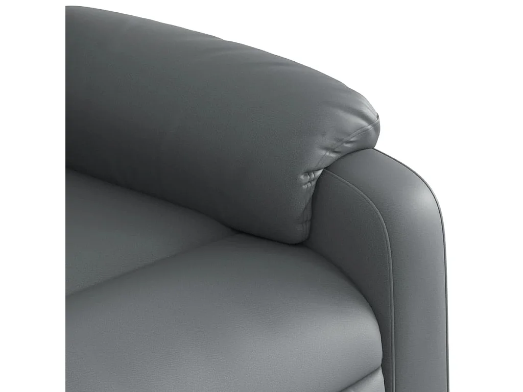 Fauteuil inclinable électrique Gris Similicuir