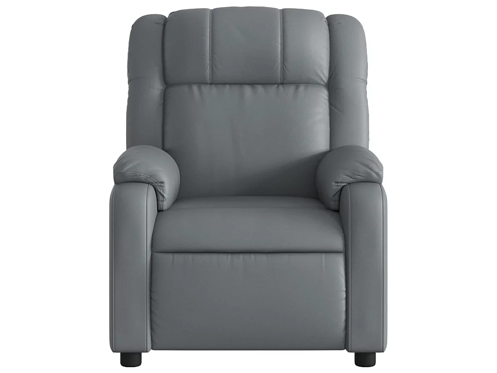 Fauteuil inclinable électrique Gris Similicuir