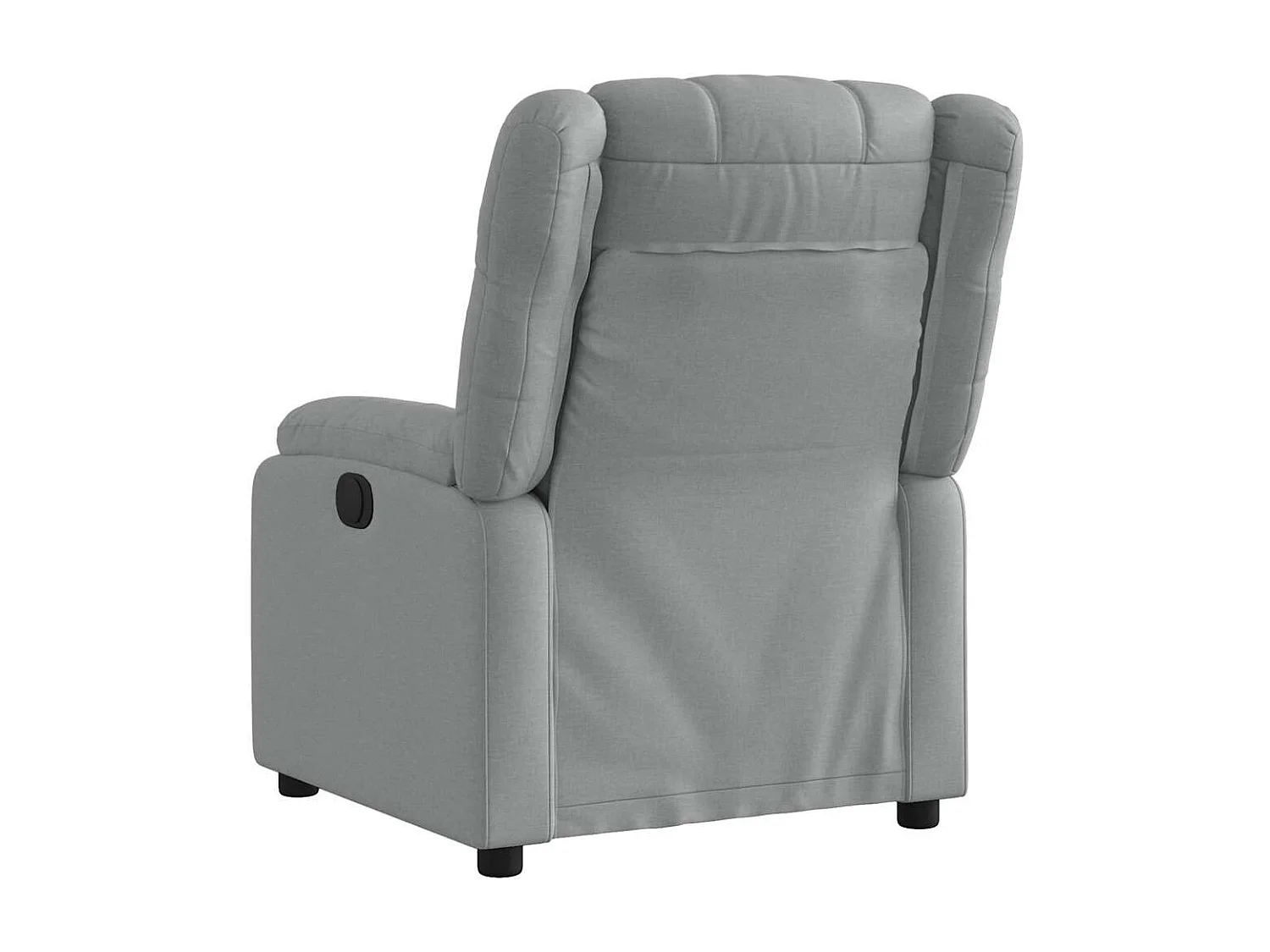 Fauteuil verstelbaar stof lichtgrijs