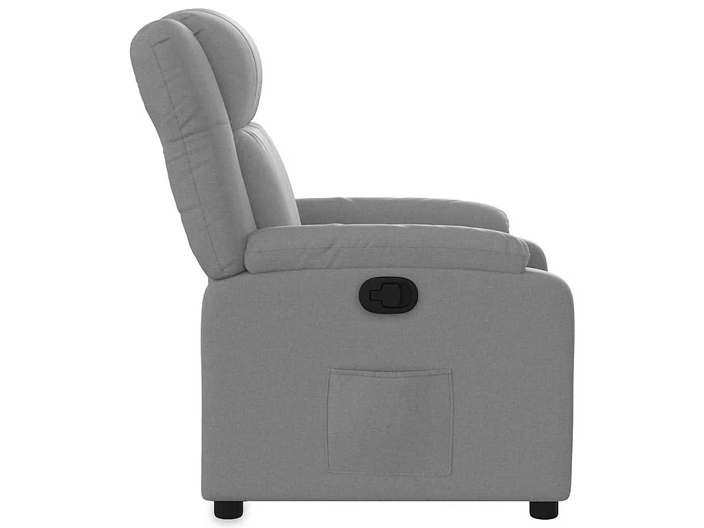 Fauteuil inclinable Gris clair Tissu