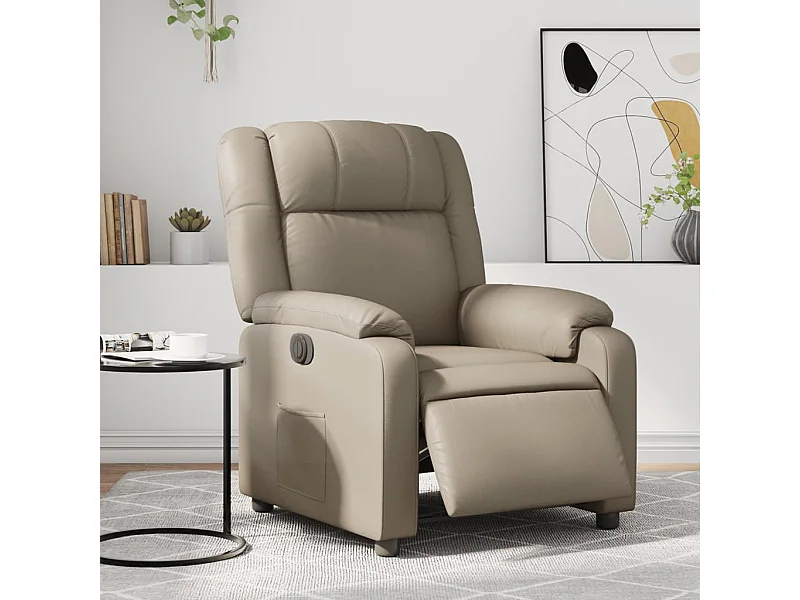 Relaxsessel Elektrisch Cappuccino-Braun Kunstleder