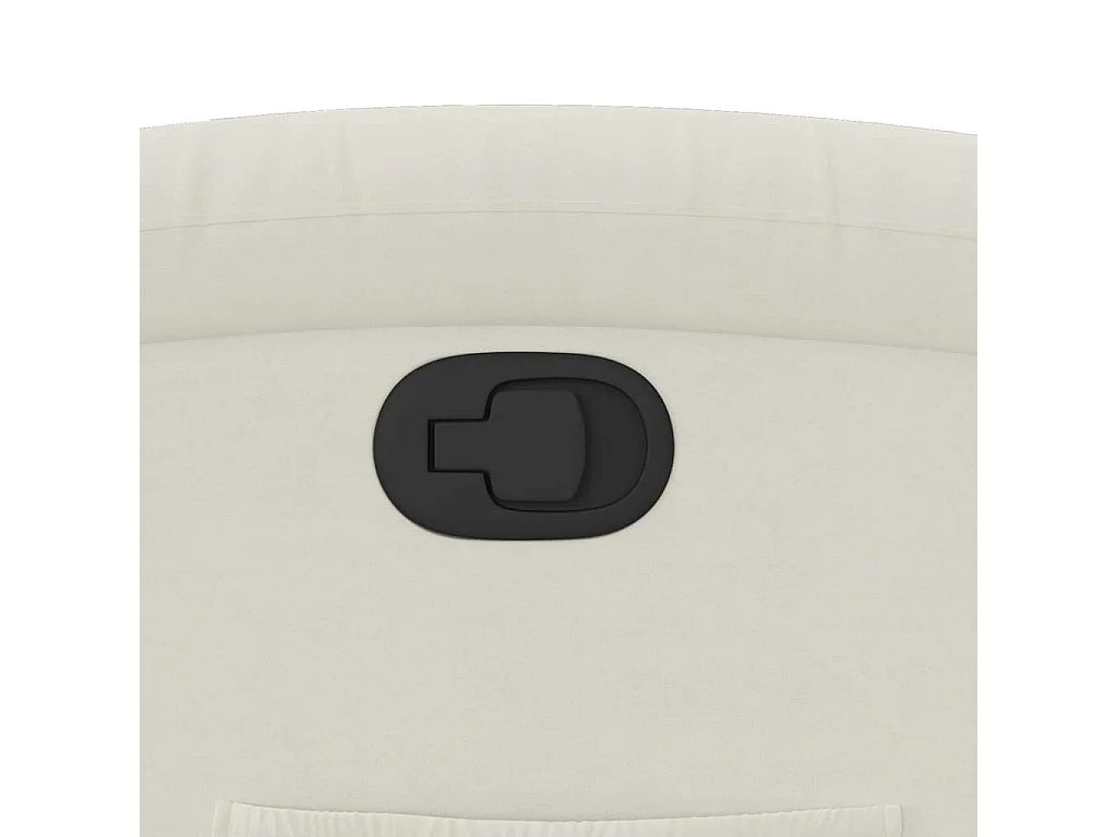 Fauteuil inclinable en velours crème