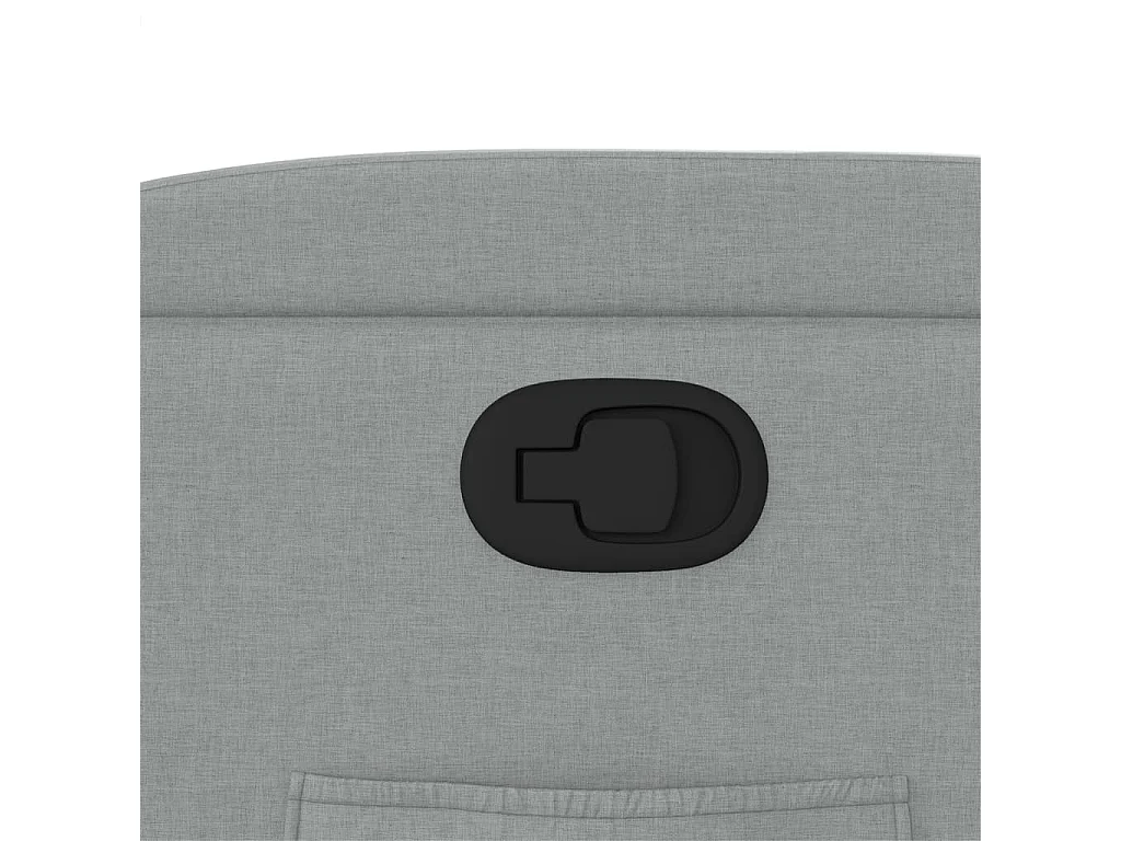 Poltrona Reclinabile in Tessuto Grigio Chiaro