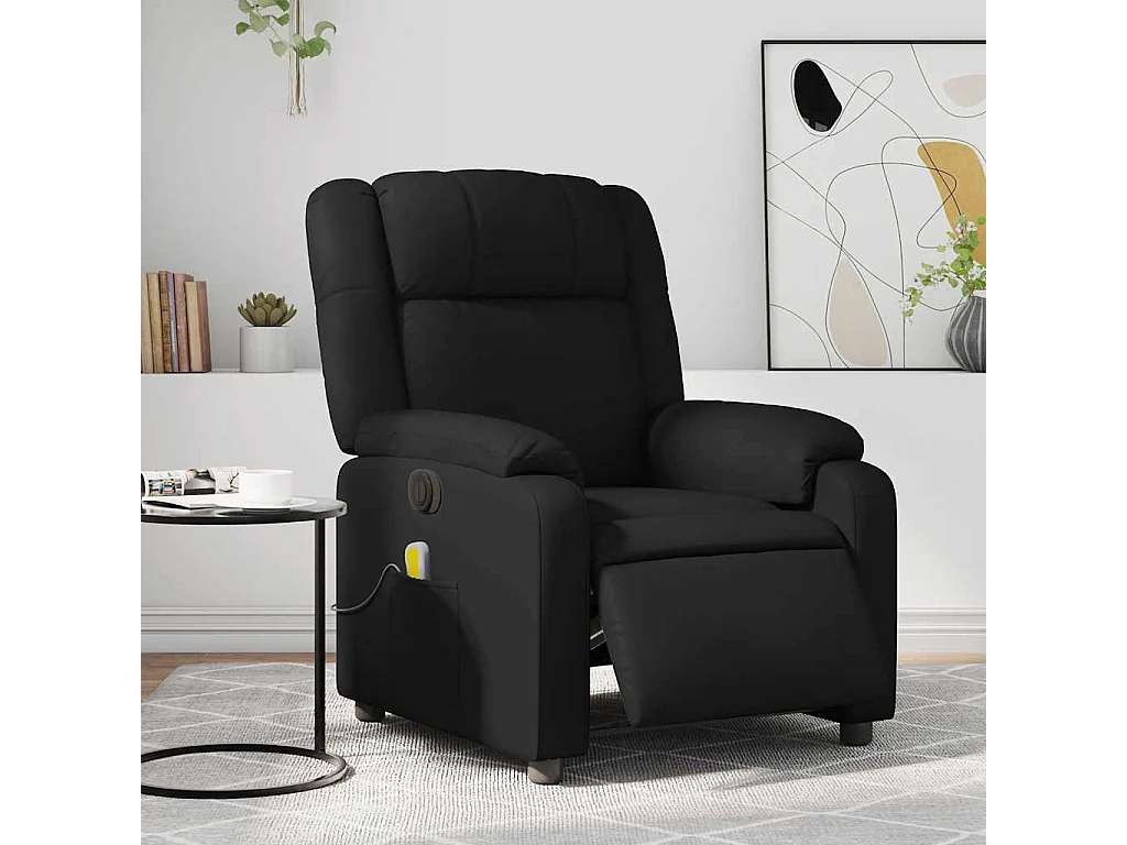 Massagesessel Elektrisch Schwarz Kunstleder