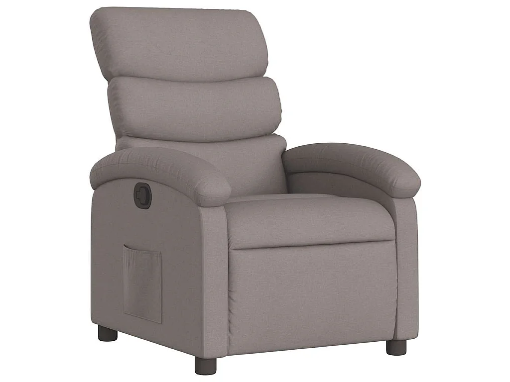 Fauteuil inclinable Taupe Tissu