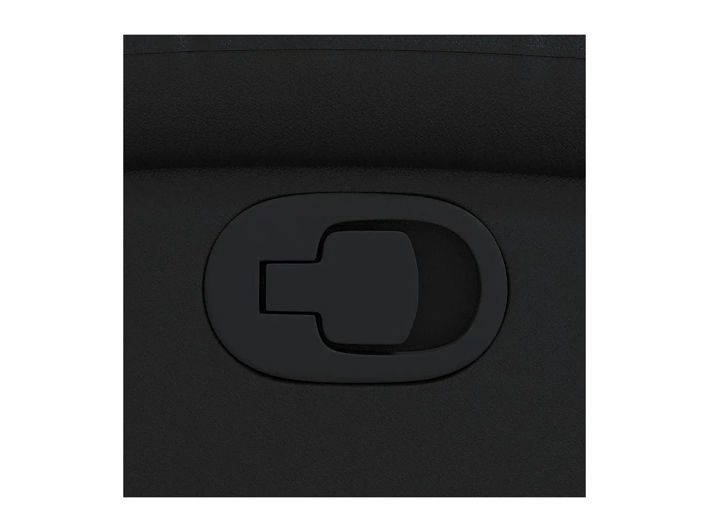 Fauteuil inclinable en similicuir noir