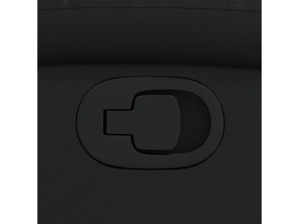 Fauteuil inclinable en similicuir noir