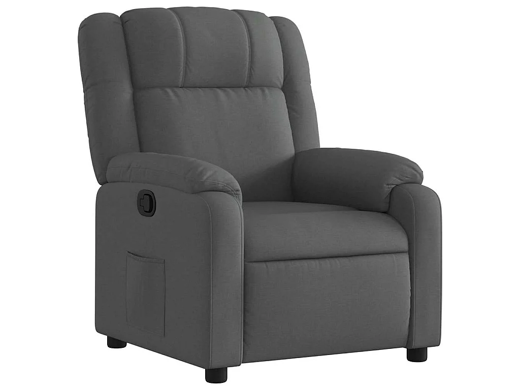 Fauteuil inclinable Gris foncé Tissu